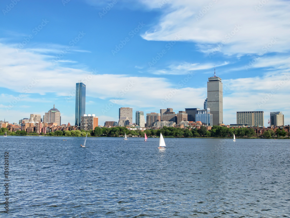 Fototapeta premium Panoramic view of Boston, MA