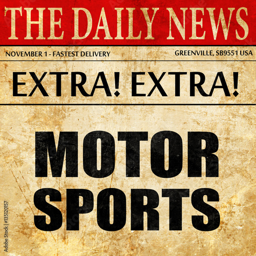 Wallpaper Mural motor sports, newspaper article text Torontodigital.ca