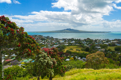Rangitoto Island View from Mt Victoria Devonport New Zealand