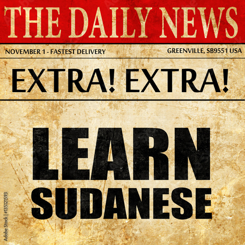 learn sudanese, newspaper article text