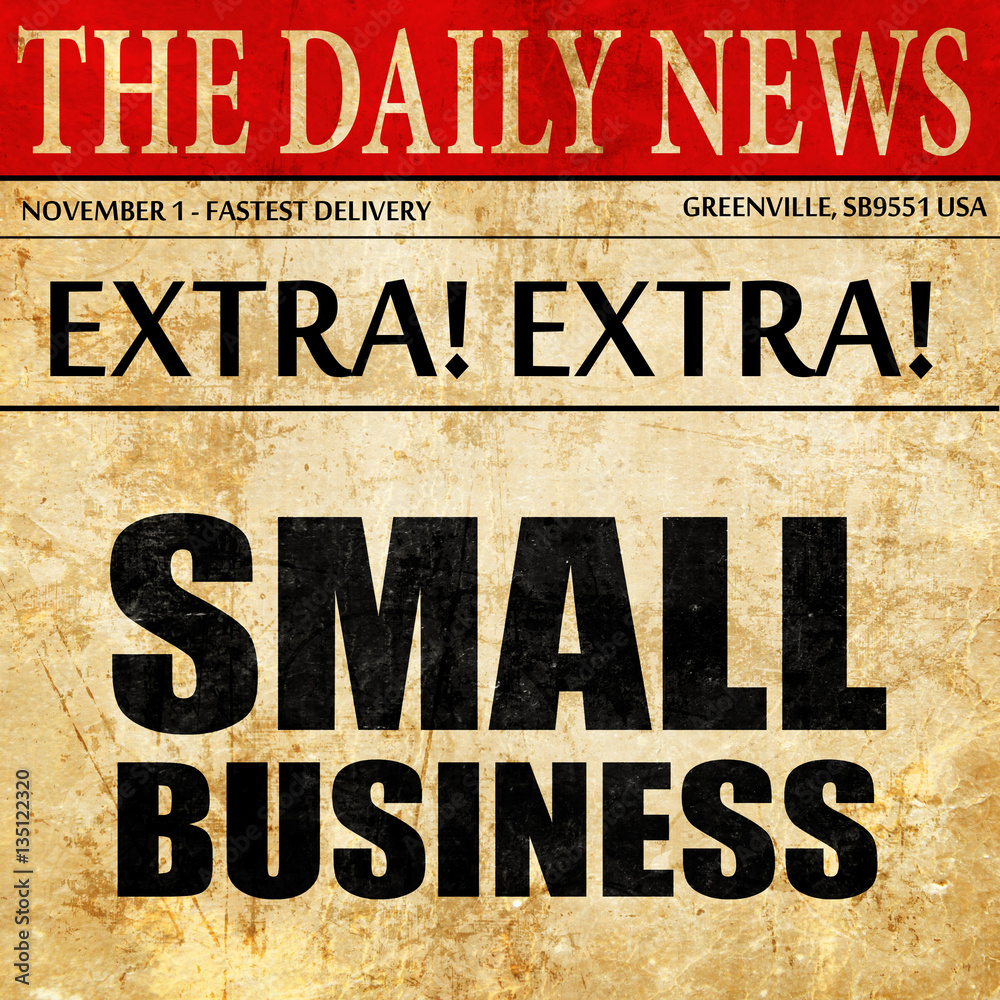 small business, newspaper article text