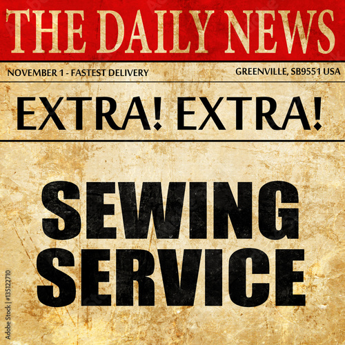 Wallpaper Mural sewing service, newspaper article text Torontodigital.ca