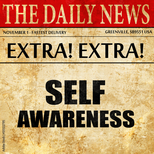 self awareness, newspaper article text