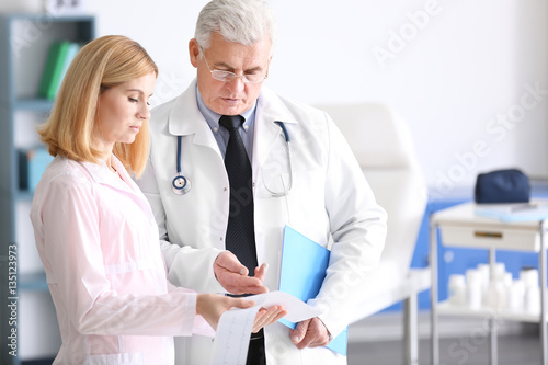 Doctors at work in clinic