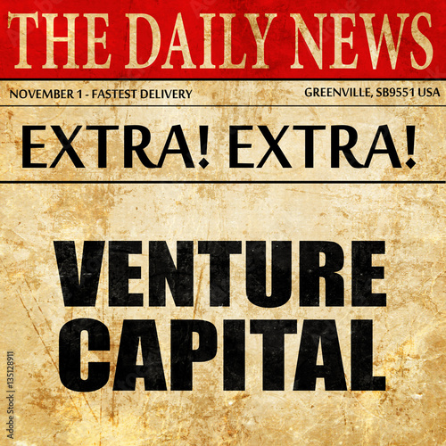 Wallpaper Mural venture capital, newspaper article text Torontodigital.ca
