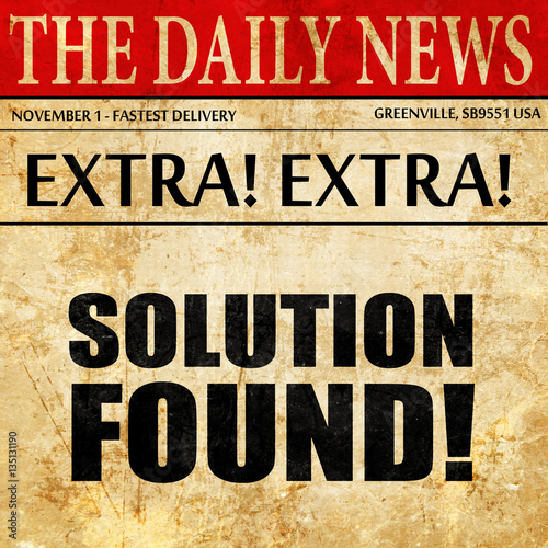 Wallpaper Mural solution found!, newspaper article text Torontodigital.ca