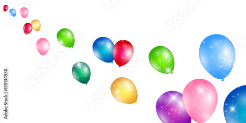 風船　カラフル　空　背景