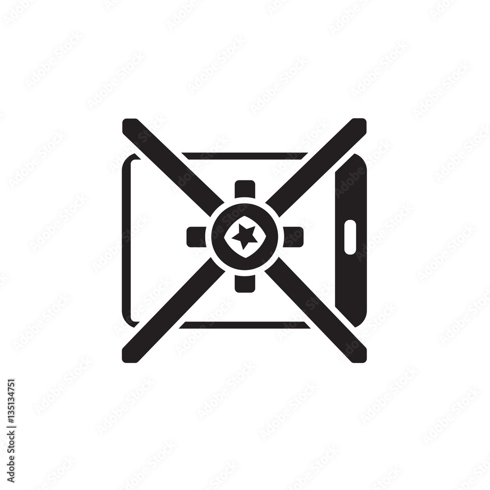 Obraz premium Vector icon or illustration showing mobile internet advertise in one color style