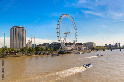 Photography London eye, large Ferris wheel, London