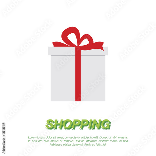 Present pack on a white background. Flat vector illustration EPS 10.