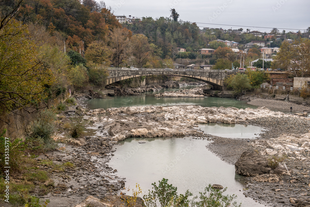 Mointain rive in Kutaisi, Georgia Mointain rive in Kutaisi, Georgia