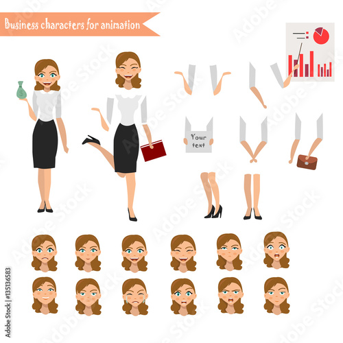 Business Woman for animation