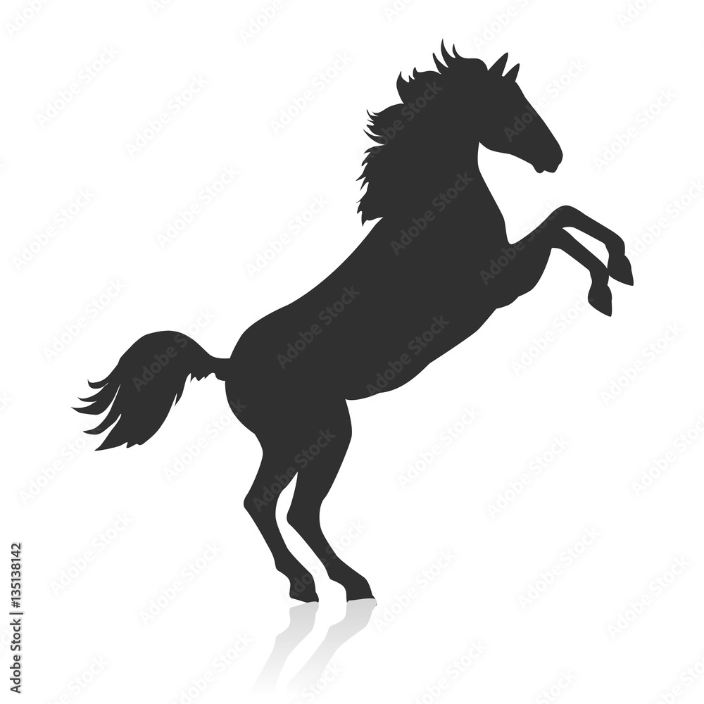 Rearing Sorrel Horse Logo Rearing Sorrel Horse Logo