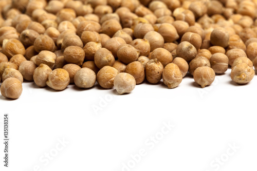 Soybeans isolated on white background