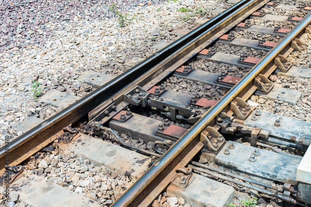 Naklejka premium railroad for transport