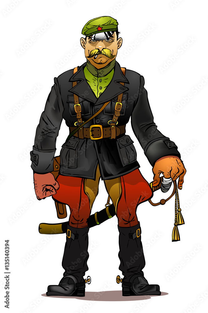 Red commissary. Vector illustration. Red commissary. Vector illustration.