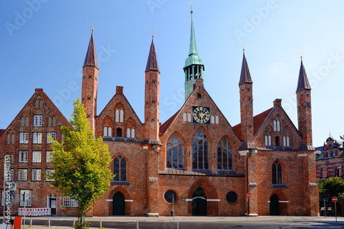 Heiligen-Geist-Hospital in Lubeck old city, Germany