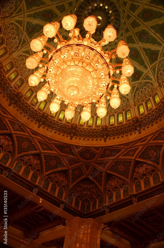 Oman : Grande Mosquée du Sultan Qaboos à Mascate