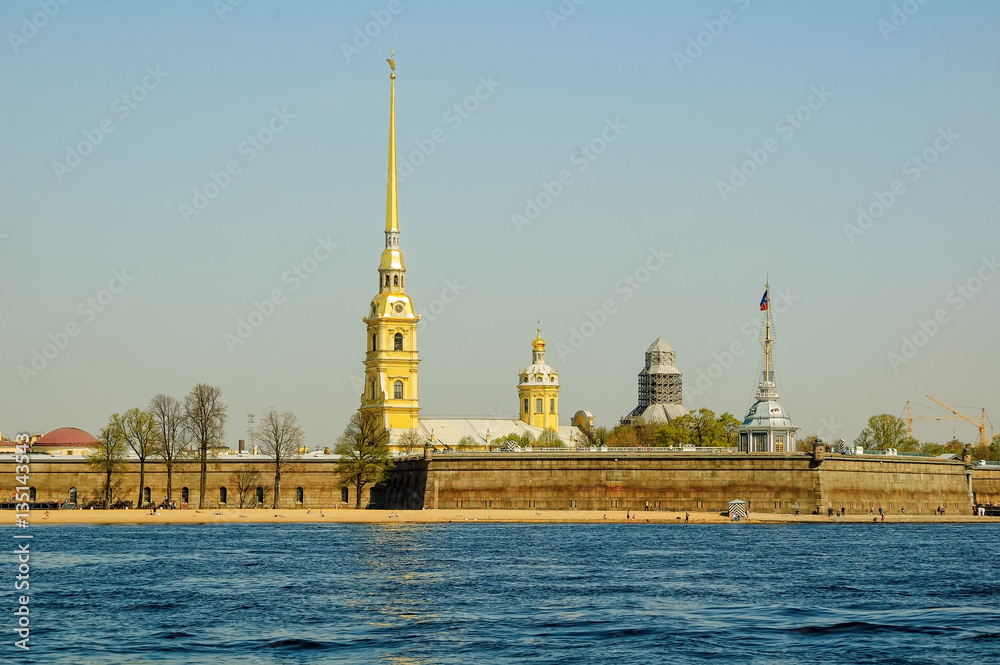 Saint-Petersburg, Russia - May 13, 2006: The Peter and Paul Fortress