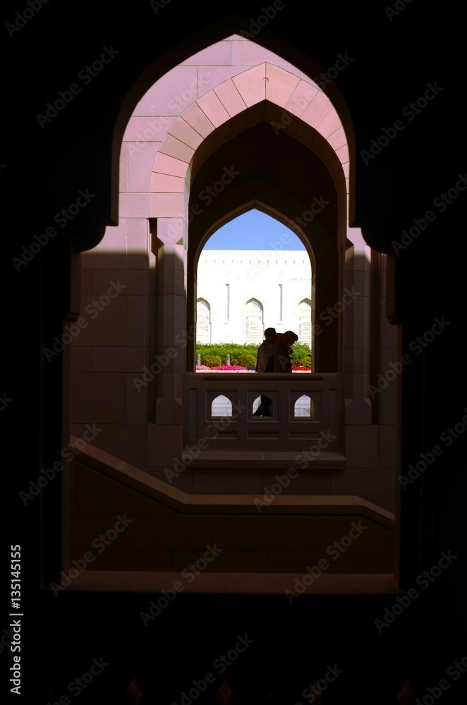 Fototapeta premium Oman : Grande Mosquée du Sultan Qaboos à Mascate