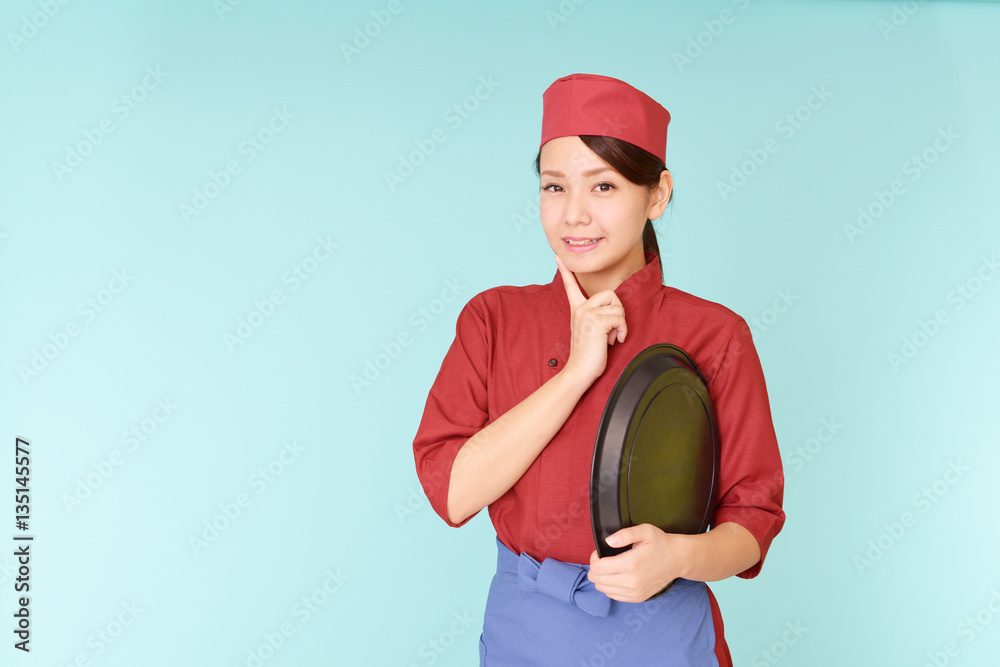 日本食レストランのウエイトレス 日本食レストランのウエイトレス