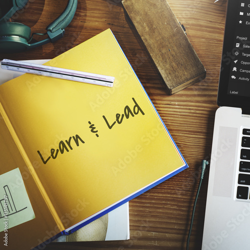 Learn and Lead Leadership Management Organization Concept
