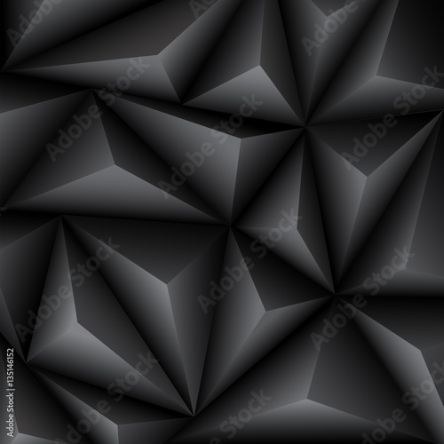 Black Polygon Background