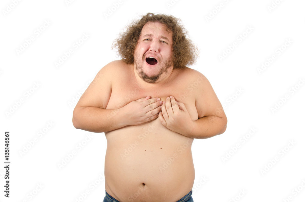 Heart attack and fat guy. Heart attack and fat guy.