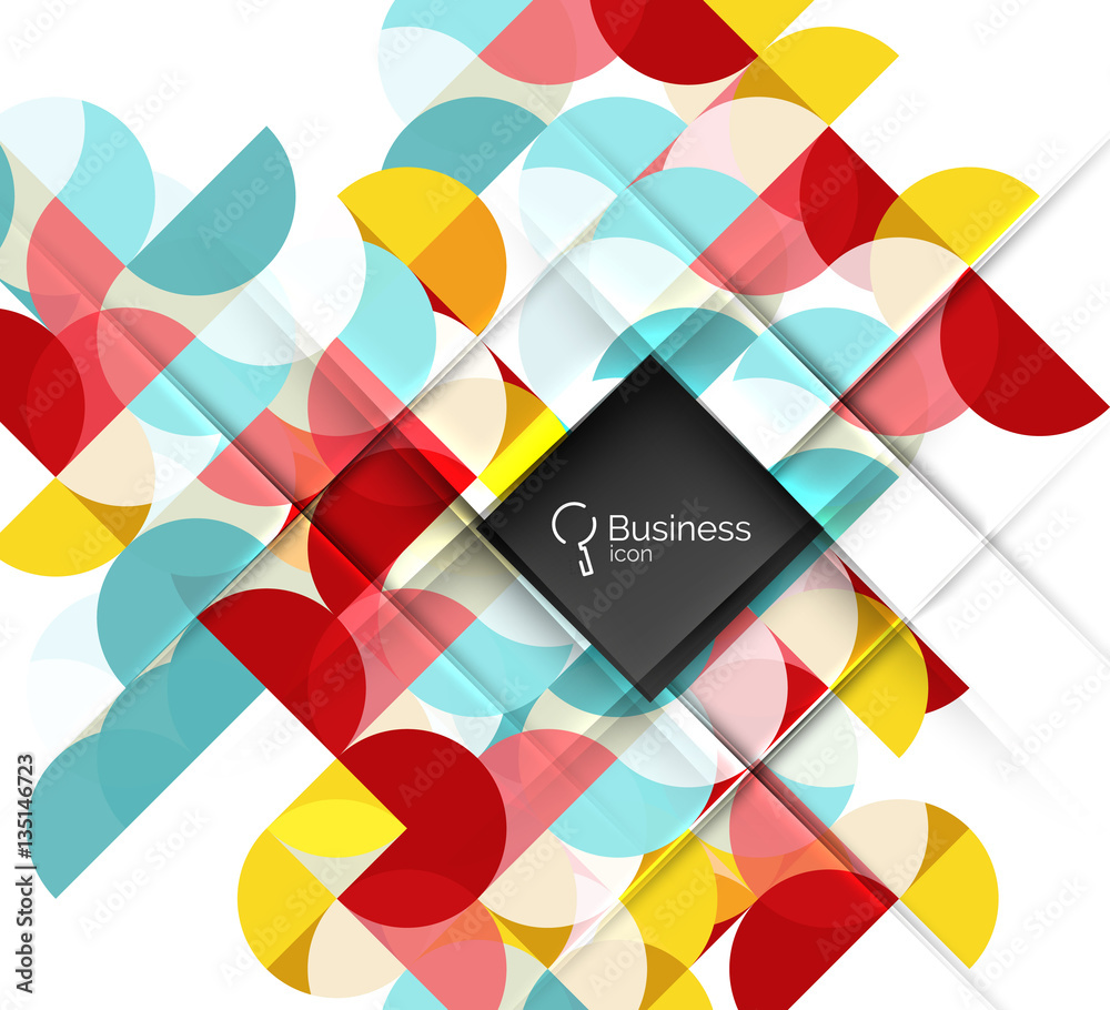 Obraz premium Circles vector abstract background