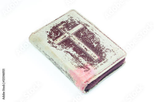 bible on white background