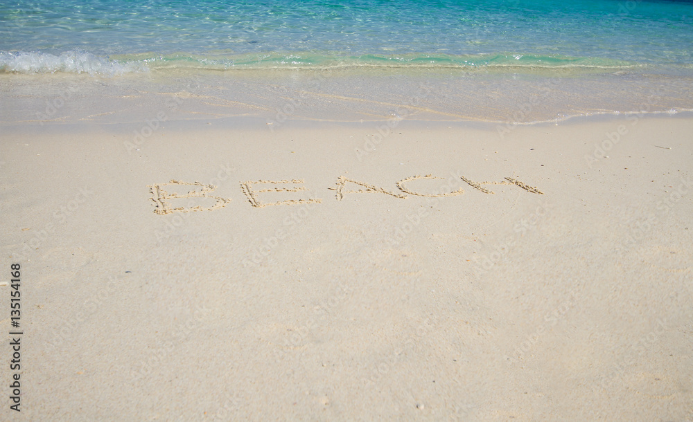 Wave of the sea on the sand beach, Letters Beach Wave of the sea on the sand beach, Letters Beach