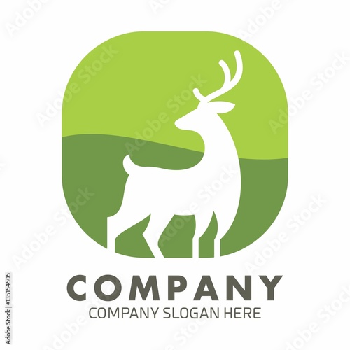 Deer logo icon vector template