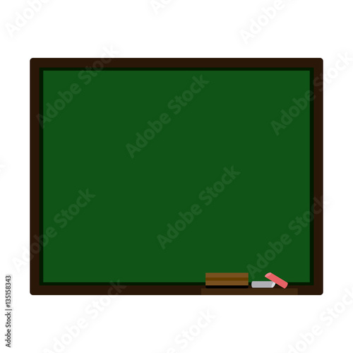 colorful silhouette with green board for classes vector illustration
