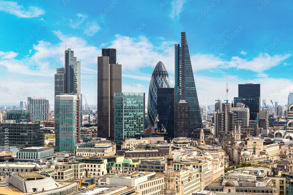 Fototapeta Panoramic view of London