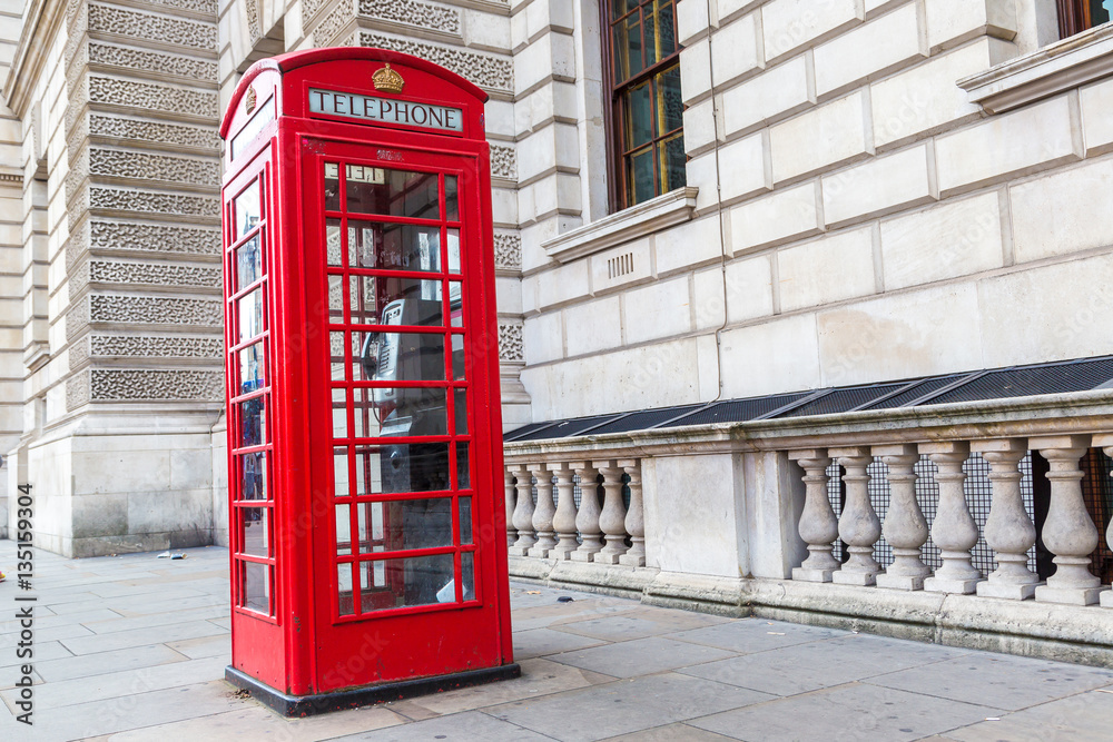 Red telephone box (booths) in London Red telephone box (booths) in London