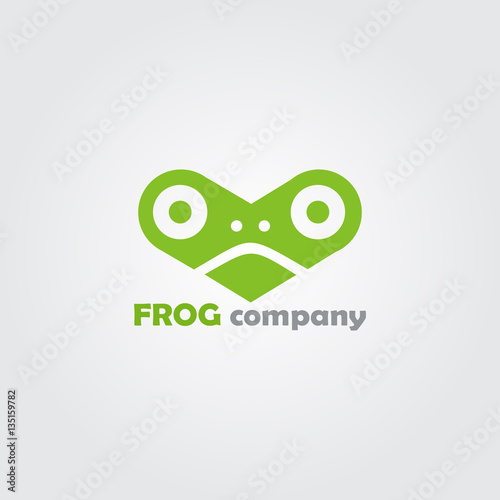 Vector sign frog company photo