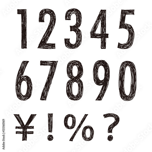 手描き　文字