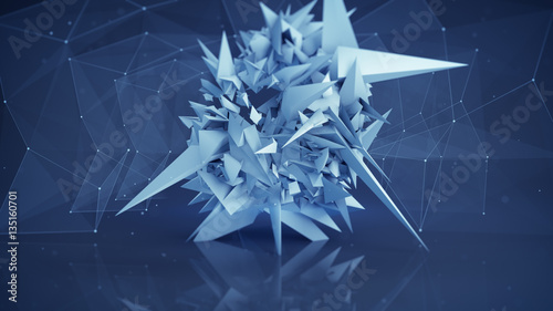 Polygonal network shape abs...