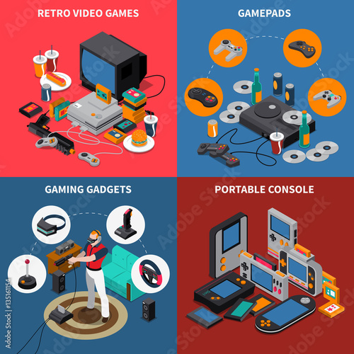 Entertainment Isometric Concept