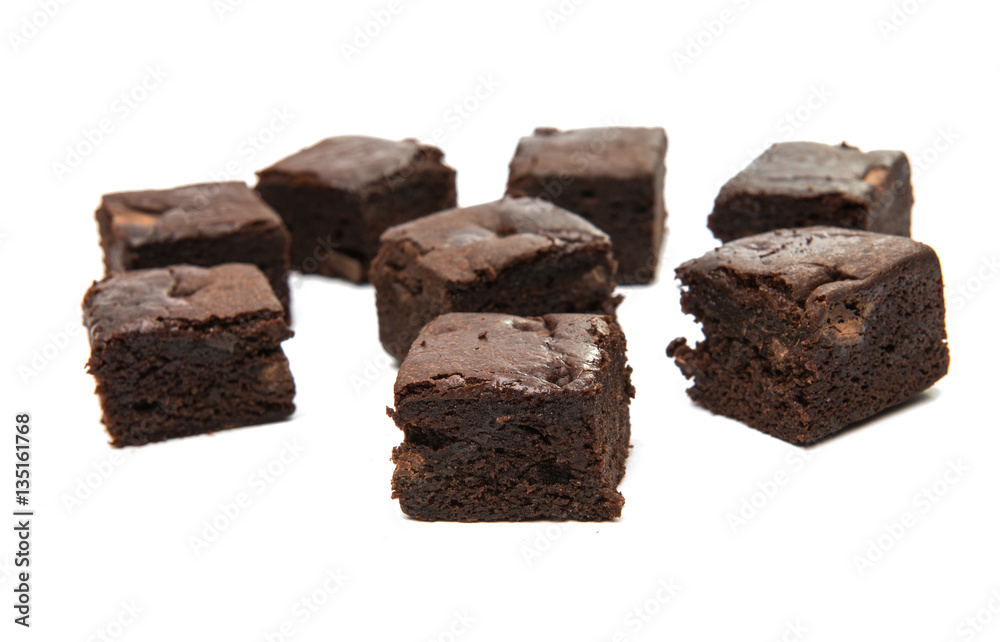 Chocolate Brownie isolated Chocolate Brownie isolated