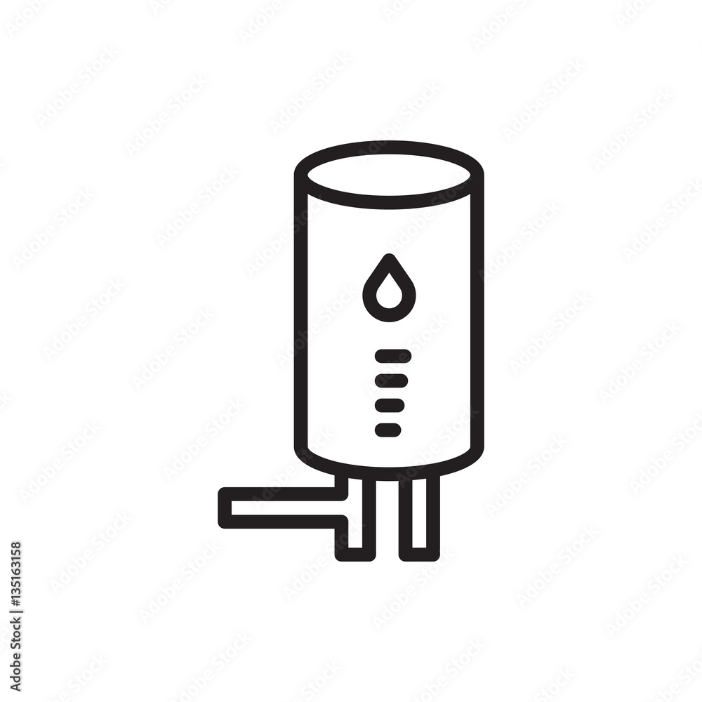 Obraz premium geyser icon illustration