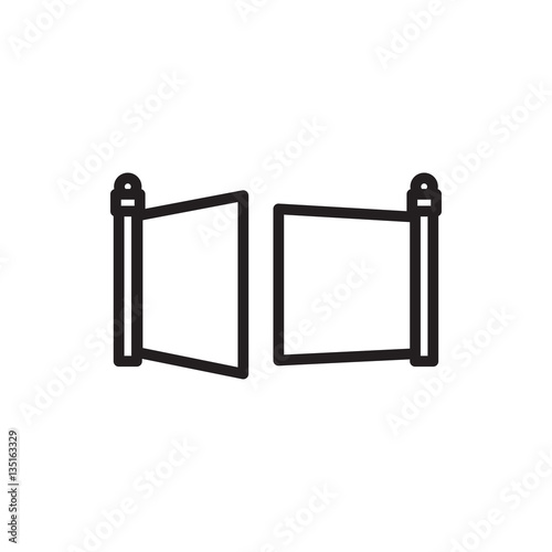 gate icon illustration