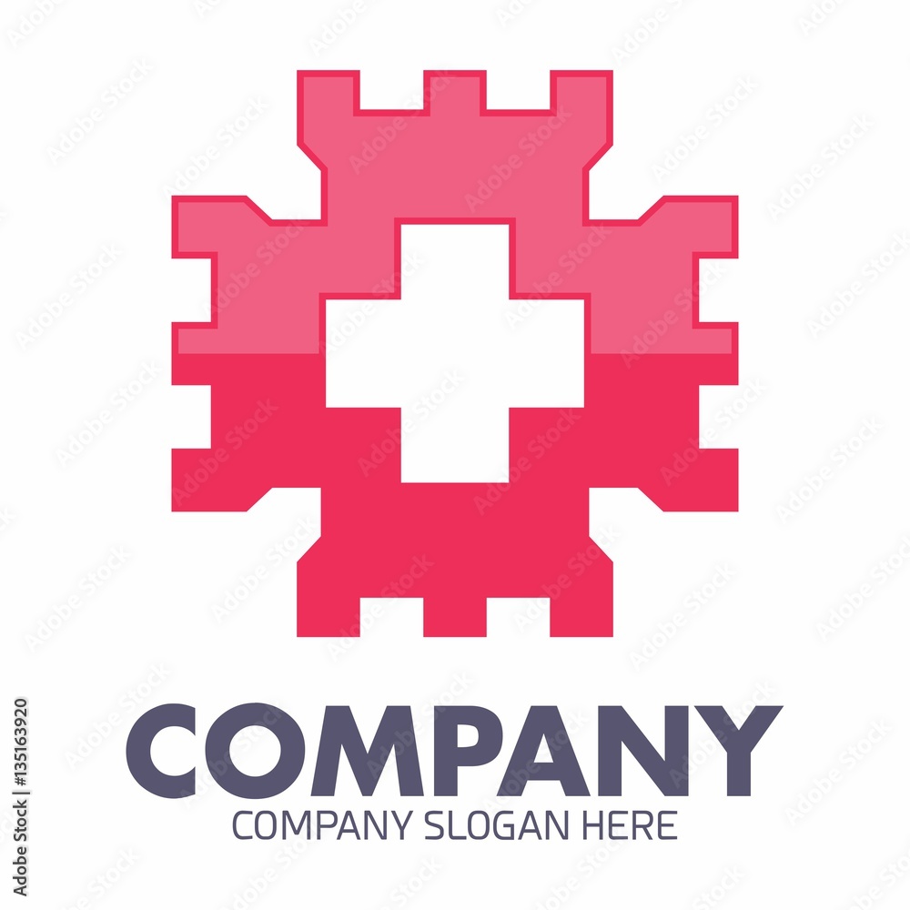 Obraz premium Castle logo icon vector template