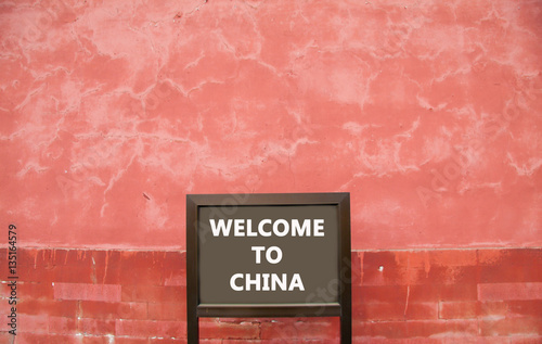 Photography Sign at Forbidden City in Beijing, China