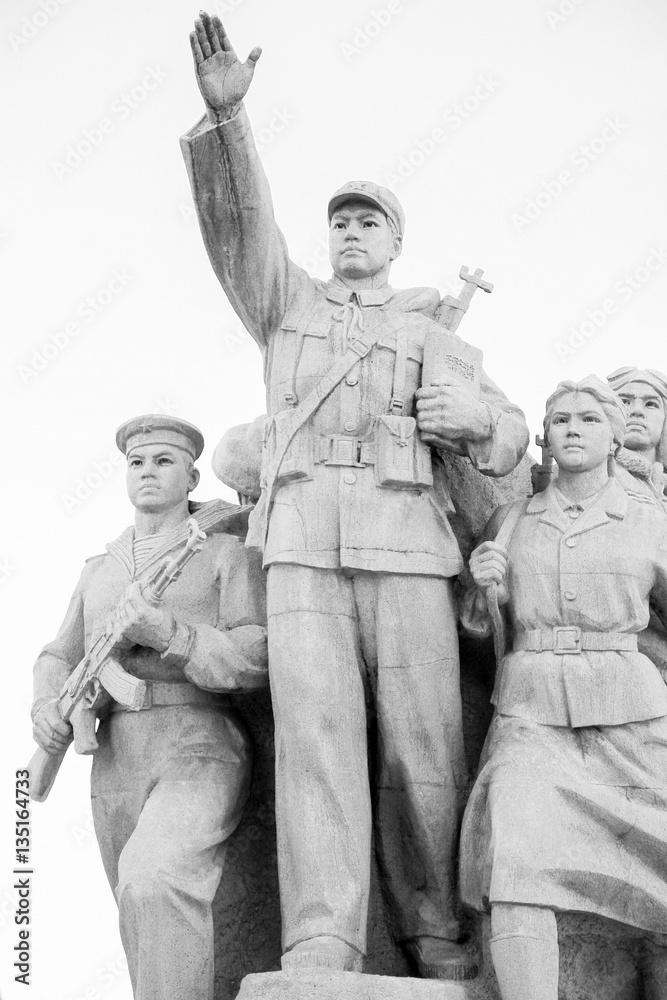 Fototapeta premium Communist Monument in Tiananmen Square, Beijing, China