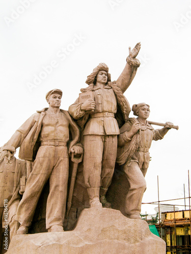 Communist Monument in Tiananmen Square, Beijing, China