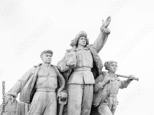 Communist Monument in Tiananmen Square, Beijing, China © jorisvo