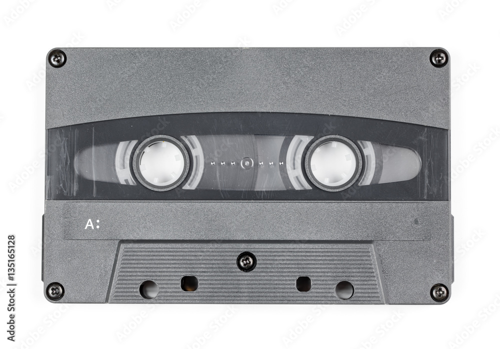 Fototapeta premium Vintage audio cassette isolated