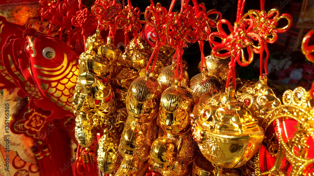 chinese knot in market for Chinese new year festival