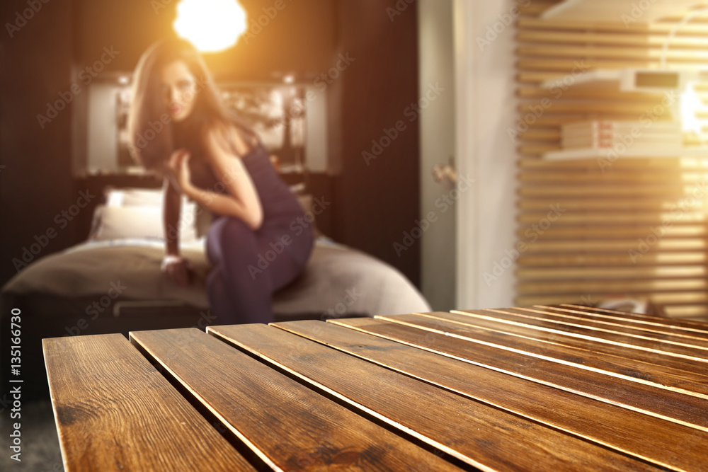 table background and woman on bed table background and woman on bed